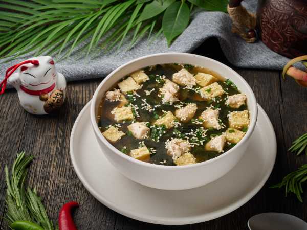 Мисо суп с курицей